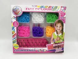 Kreatywny zestaw do robienia bransoletek LOOM BANDS – 1200 gumek