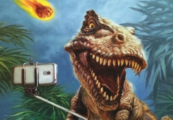 Puzzle Dino Selfie 100 elementów