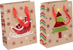 Papierowa torba prezentowa S świąteczna 23,5 × 17,5 × 8 cm