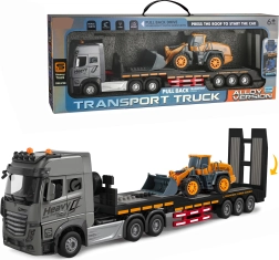 Metalowa ciężarówka do transportu aut z ładowarką 1:24