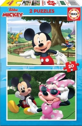 Educa Puzzle Mickey i przyjaciele 2x20 elementów