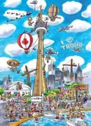 Puzzle DoodleTown: Toronto 1000 elementów