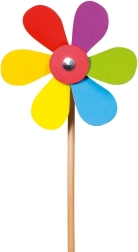 drewniany wiatraczek kwiat