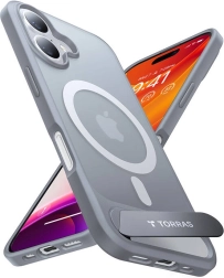 Torras Pstand etui do iPhone 16 Plus tytanowa szarość