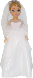Lalka panna młoda 80 cm w eleganckiej sukni ślubnej