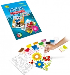 Policyjna karetka Piaskowe malowanki