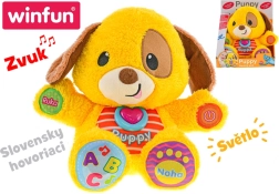 Edukacyjny mówiący piesek Puppy ze światłem i dźwiękiem 33 cm