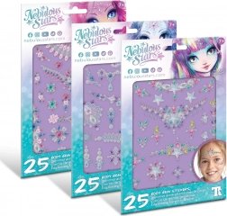 dekoracyjne kryształki na ciało 25 szt. NEBULOUS STARS