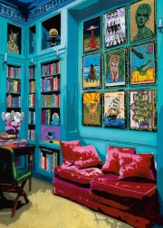 Puzzle Pokój z czerwoną sofą 1000 elementów