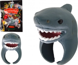 Edukacyjny pierścieniowy gadżet na palec z głową rekina