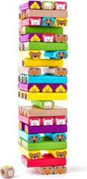 Kolorowa wieża ze zwierzątkami - gra zręcznościowa