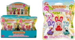 Sylvanian Families saszetka z króliczkami w kolorowych kostiumach - 1 sztuka