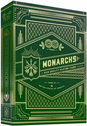 Karty do gry Monarchs zielone