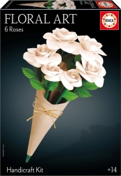Educa 3D puzzle Floral Art – białe róże
