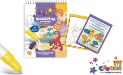 Magiczne malowanie wodą – blok, 4 arkusze – Dinozaury