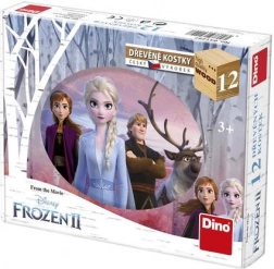 Dino drewniane klocki FROZEN II, 12 szt.