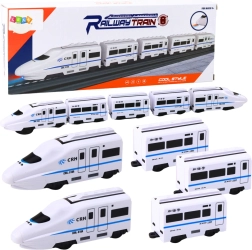 Interaktywny pociąg 62 cm z wagonami, dźwiękami i światłami