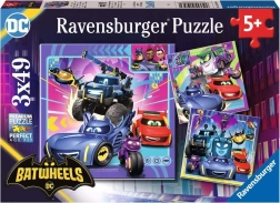 Puzzle RAVENSBURGER Batwheels 3×49 elementów