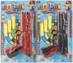 Plastowy pistolet z piankowymi nabojami dla dzieci