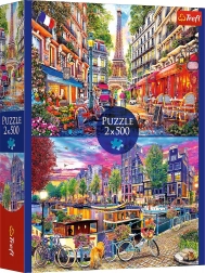 Puzzle 2×500 elementów europejskie metropolie
