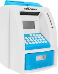 Dziecięcy bankomat – skarbonka 3+ z interaktywnymi funkcjami i kartą – Niebieski