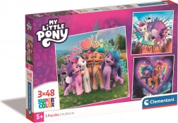 Puzzle dla dzieci CLEMENTONI MY LITTLE PONY – 3×48 elementów