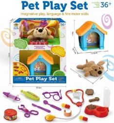 Pluszowy piesek z budą i dodatkami