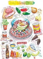 Magnolia puzzle teksańskie kowbojskie chili 1000 elementów