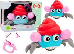 Interaktywny kolorowy chodzący krab na nakręcanie