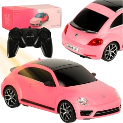 Rastar RC auto VOLKSWAGEN Beetle UV 1:24 różowe