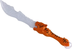 świetlny miecz z rękojeścią w kształcie tygrysa – pomarańczowy