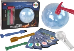 archeologiczny zestaw wykopalisk z minerałami i edukacyjnymi kartami