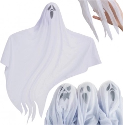 Zawieszane duchy 3 szt. 75 cm RUHHY – dekoracja halloweenowa