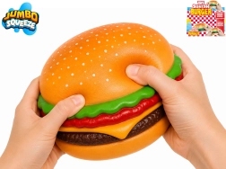 Rozciągliwy jumbo hamburger – antystresowa zabawka do ściskania 12 × 12 × 5,5 cm