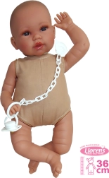 Llorens realistyczna lalka niemowlę z dźwiękami i miękkim ciałem