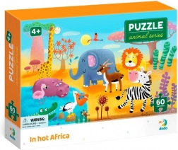 dodo puzzle zwierzęta: upał w afryce, 60 elementów
