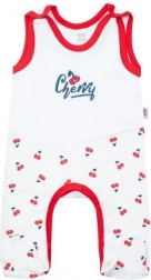 Bawełniane śpioszki NEW BABY Cherry dla niemowlęcia