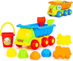 Zestaw ciężarówka do piasku z akcesoriami