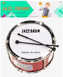 Bębenek dziecięcy 22 cm z pałeczkami