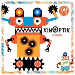 DJECO Magnetyczne puzzle Kinoptik Roboty