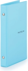 Karis A6 PVC Pastelini niebieski notes