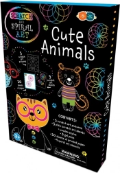 Zestaw zdrapywanek i spiralnych obrazków – wesołe zwierzątka