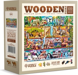 WOODEN CITY Drewniane puzzle Niesamowity świat zwierząt 1010 elementów