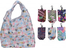 Składana materiałowa torba z karabińczykiem