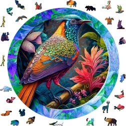 Kolorowy ptak – puzzle z drewnianych elementów 505 szt.