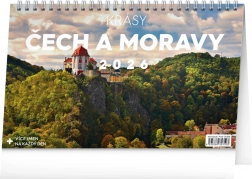 Kalendarz biurkowy Piękno Czech i Moraw 2026