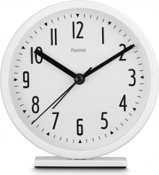 Budzik Hama Skye, biały, 11,3 cm