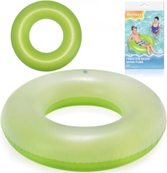 Bestway dmuchane koło do pływania neonowe pomarańczowe 91 cm – zielony