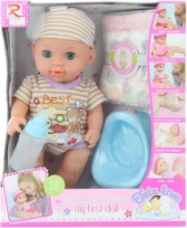 Interaktywne niemowlę z akcesoriami – siusia i wydaje dźwięki