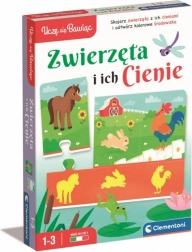 Puzzle zwierzęta i ich cienie CLEMENTONI Uczę się poprzez zabawę